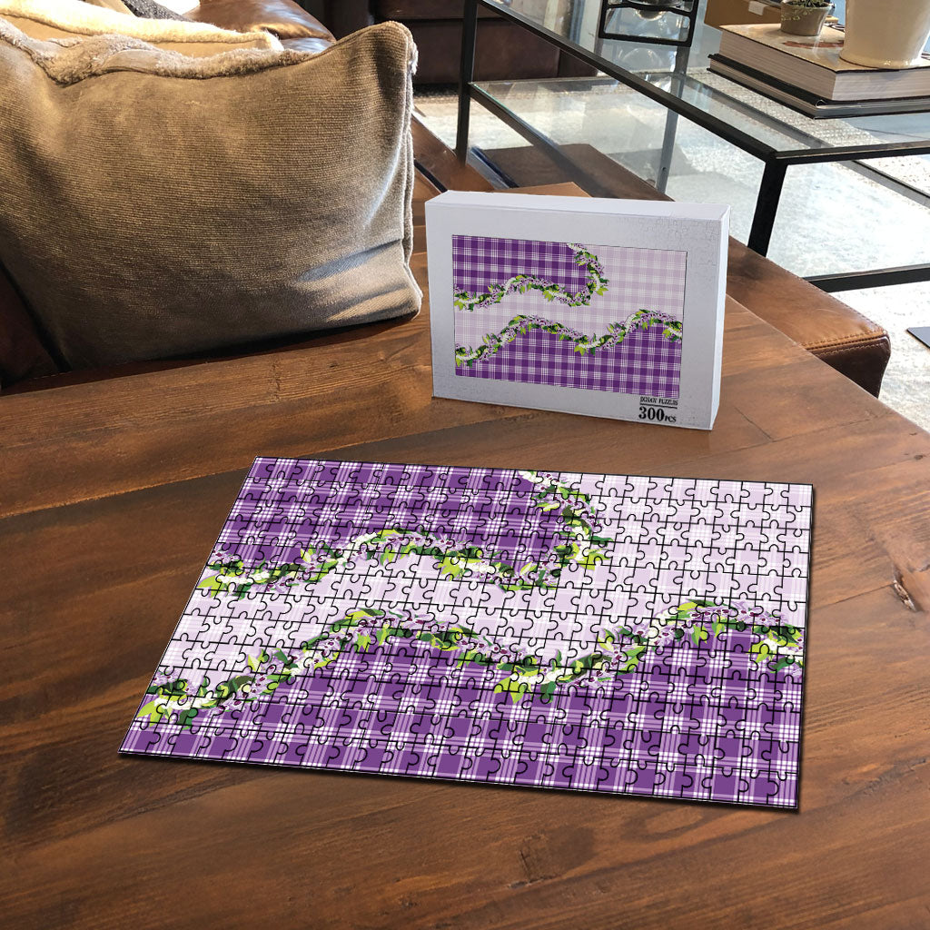 Violet Hawaii Palaka Puzzle Maile Pikake Honohono Orchid Lei