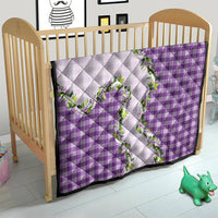 Violet Hawaii Palaka Quilt Maile Pikake Honohono Orchid Lei
