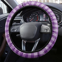 Violet Hawaii Palaka Steering Wheel Cover Maile Pikake Honohono Orchid Lei