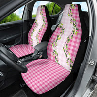 Pink Hawaii Palaka Car Seat Cover Maile Pikake Honohono Orchid Lei LT05 - Polynesian Pride