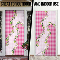 Pink Hawaii Palaka Door Cover Maile Pikake Honohono Orchid Lei LT05 - Polynesian Pride