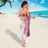 Pink Hawaii Palaka Sarong Maile Pikake Honohono Orchid Lei LT05 - Polynesian Pride