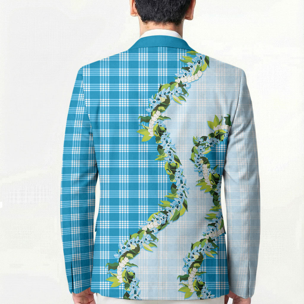 Blue Hawaii Palaka Blazer Maile Pikake Honohono Orchid Lei LT05 - Polynesian Pride
