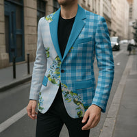 Blue Hawaii Palaka Blazer Maile Pikake Honohono Orchid Lei LT05 - Polynesian Pride