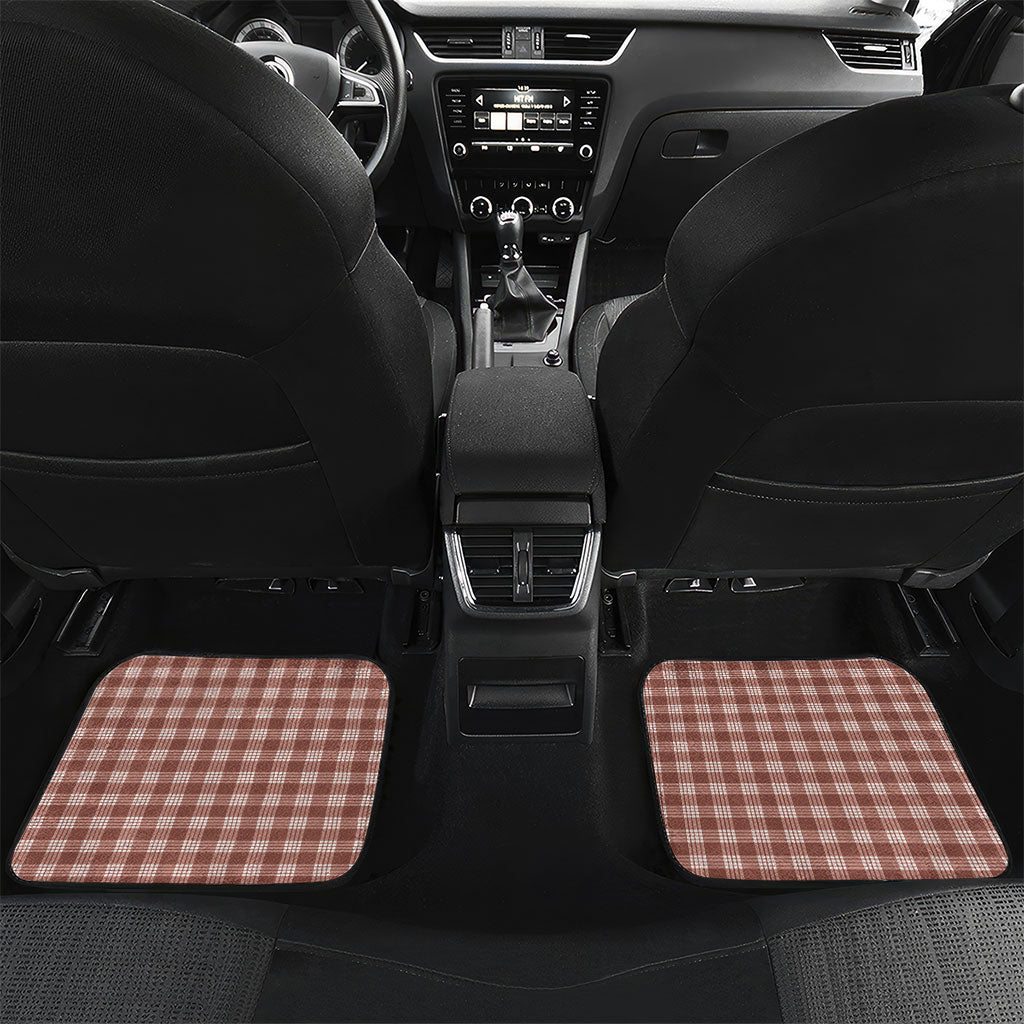 Mocha Hawaii Palaka Car Mats Maile Pikake Honohono Orchid Lei
