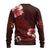 Hawaii Hibiscus With Oxblood Polynesian Pattern Ugly Christmas Sweater