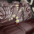 Plumeria With Oxblood Polynesian Tattoo Pattern Back Car Seat Cover