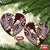 Plumeria With Oxblood Polynesian Tattoo Pattern Ceramic Ornament