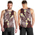 Plumeria With Oxblood Polynesian Tattoo Pattern Men Tank Top