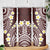 Plumeria With Oxblood Polynesian Tattoo Pattern Skinny Tumbler