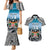 Personalised Happy 50th Fiji Day Couples Matching Mermaid Dress and Hawaiian Shirt Forever Fiji With Tapa Tribal Pattern