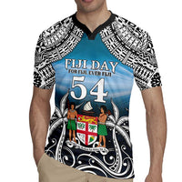 Personalised Happy 50th Fiji Day Rugby Jersey Forever Fiji With Tapa Tribal Pattern