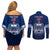 Custom Samoa Rugby Couples Matching Off Shoulder Short Dress and Long Sleeve Button Shirts World Cup 2023 Coat Of Arms With Polynesian Pattern LT05 - Polynesian Pride