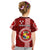 Tonga Rugby Kid T Shirt World Cup 2023 Coat Of Arms Ngatu Pattern LT05 - Polynesian Pride