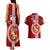 Custom Tonga Rugby Couples Matching Tank Maxi Dress and Hawaiian Shirt World Cup 2023 Coat Of Arms Ngatu Pattern LT05 - Polynesian Pride