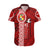 Custom Tonga Rugby Hawaiian Shirt World Cup 2023 Coat Of Arms Ngatu Pattern LT05 Red - Polynesian Pride
