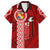 Custom Tonga Rugby Kid Hawaiian Shirt World Cup 2023 Coat Of Arms Ngatu Pattern LT05 Kid Red - Polynesian Pride