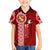 Custom Tonga Rugby Kid Hawaiian Shirt World Cup 2023 Coat Of Arms Ngatu Pattern LT05 - Polynesian Pride