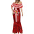 Custom Tonga Rugby Mermaid Dress World Cup 2023 Coat Of Arms Ngatu Pattern LT05 - Polynesian Pride