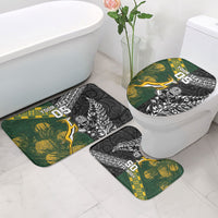 Rugby New Zealand South Africa Bathroom Set Maori Tiki Springboks Together