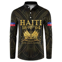 Haiti 1804 Button Sweatshirt Polynesian Gold Neg Maron LT05 Gold - Polynesian Pride