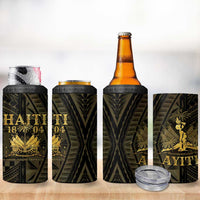 Haiti 1804 4 in 1 Can Cooler Tumbler Polynesian Gold Neg Maron