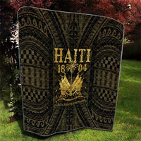 Haiti 1804 Quilt Polynesian Gold Neg Maron LT05 - Polynesian Pride
