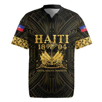 Haiti 1804 Rugby Jersey Polynesian Gold Neg Maron LT05 Gold - Polynesian Pride