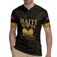 Haiti 1804 Rugby Jersey Polynesian Gold Neg Maron LT05 - Polynesian Pride
