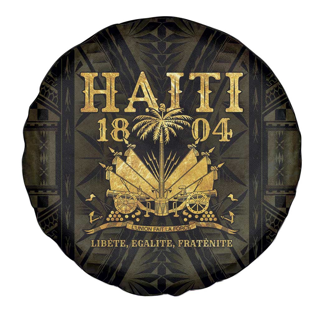 Haiti 1804 Spare Tire Cover Polynesian Gold Neg Maron