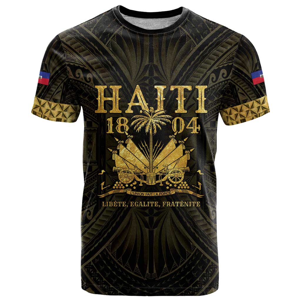 Haiti 1804 T Shirt Polynesian Gold Neg Maron