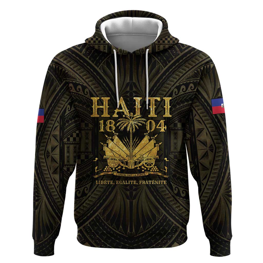 Haiti 1804 Zip Hoodie Polynesian Gold Neg Maron