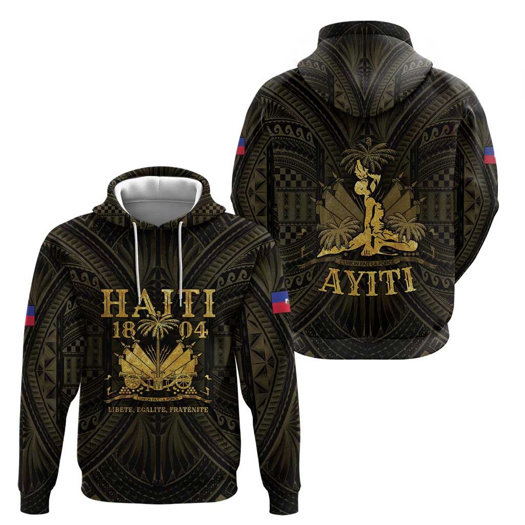 Haiti 1804 Zip Hoodie Polynesian Gold Neg Maron