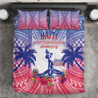 Haiti Independence Day Bedding Set Neg Maron Polynesian Style LT05 - Polynesian Pride