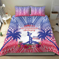Haiti Independence Day Bedding Set Neg Maron Polynesian Style