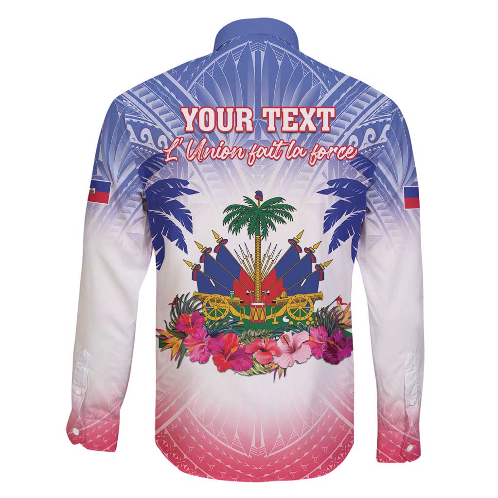 Personalised Haiti Independence Day Family Matching Mermaid Dress and Hawaiian Shirt Neg Maron Polynesian Style LT05 - Polynesian Pride