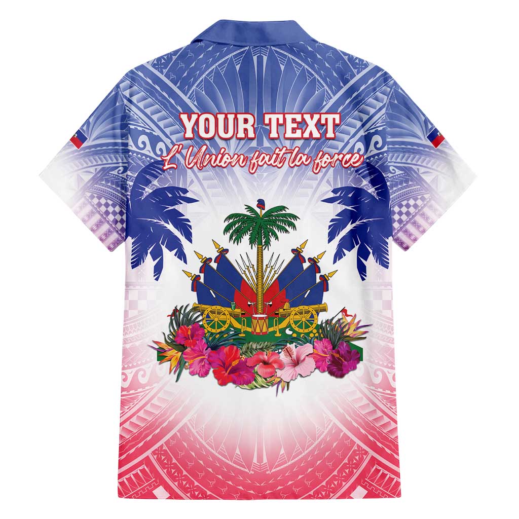 Personalised Haiti Independence Day Family Matching Puletasi and Hawaiian Shirt Neg Maron Polynesian Style LT05 - Polynesian Pride
