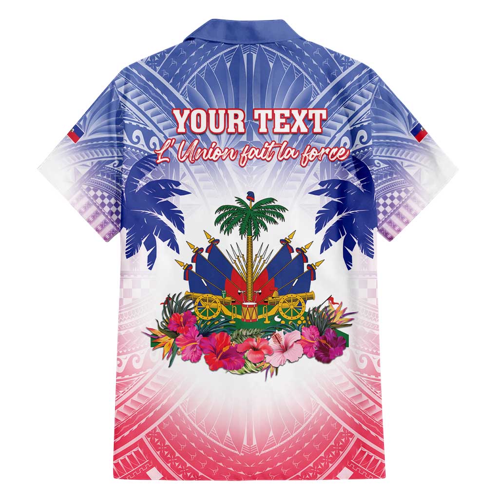 Personalised Haiti Independence Day Family Matching Short Sleeve Bodycon Dress and Hawaiian Shirt Neg Maron Polynesian Style LT05 - Polynesian Pride