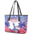 Haiti Independence Day Leather Tote Bag Neg Maron Polynesian Style