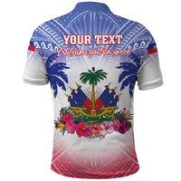 Personalised Haiti Independence Day Polo Shirt Neg Maron Polynesian Style LT05