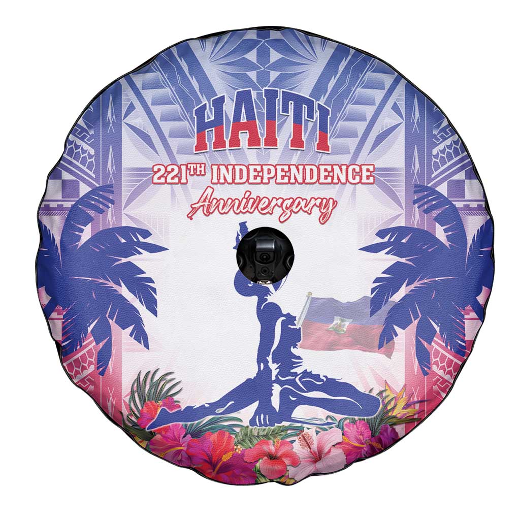 Haiti Independence Day Spare Tire Cover Neg Maron Polynesian Style