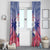 Haiti Independence Day Window Curtain Neg Maron Polynesian Style