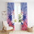 Haiti Independence Day Window Curtain Neg Maron Polynesian Style