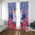 Haiti Independence Day Window Curtain Neg Maron Polynesian Style