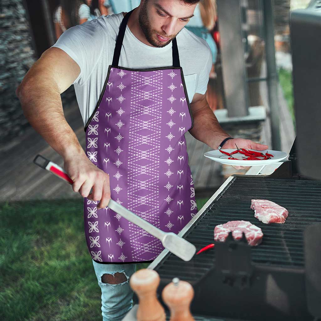Purple Samoa Malu Tattoo Inspired Apron LT05 - Polynesian Pride