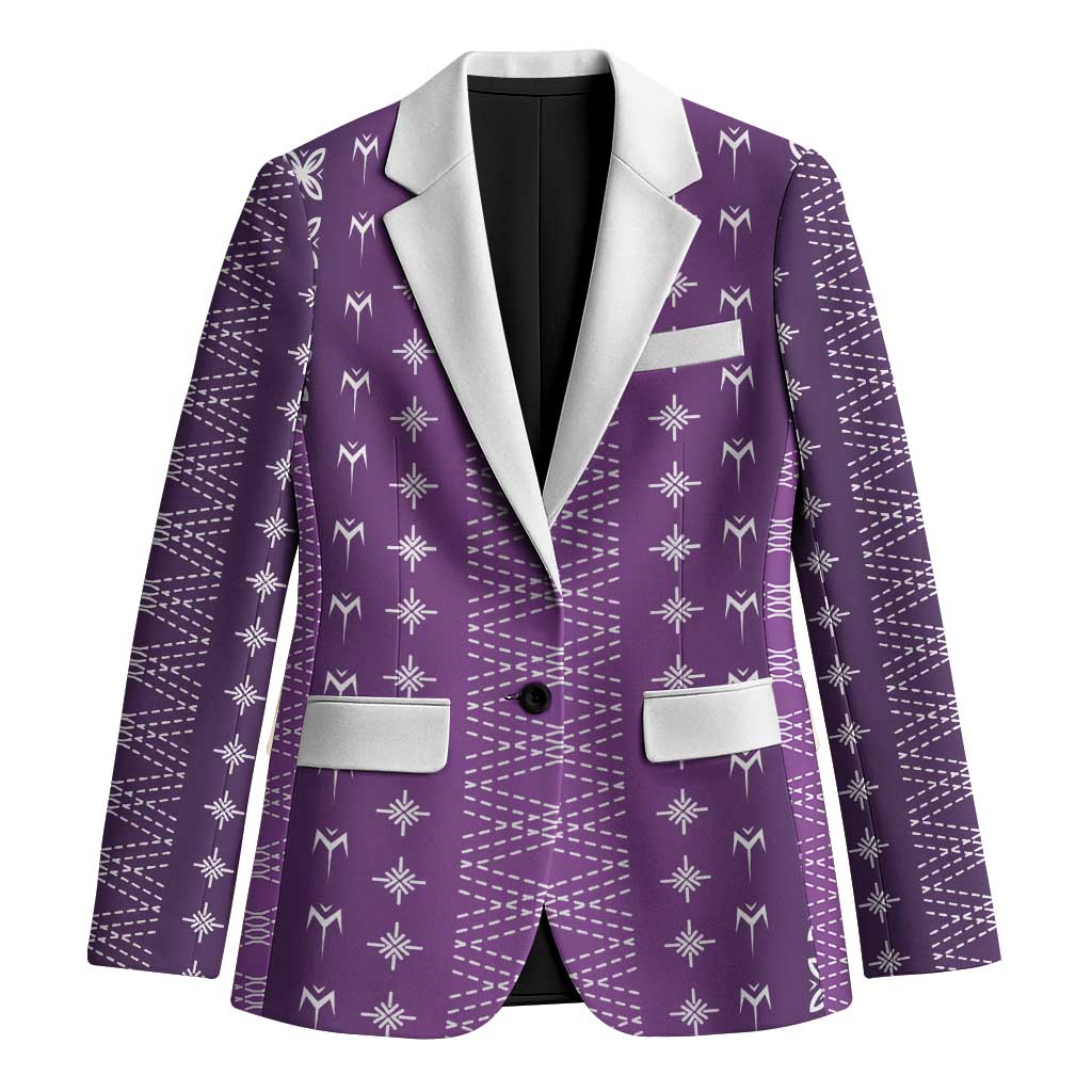 Purple Samoa Malu Tattoo Inspired Blazer - Polynesian Pride