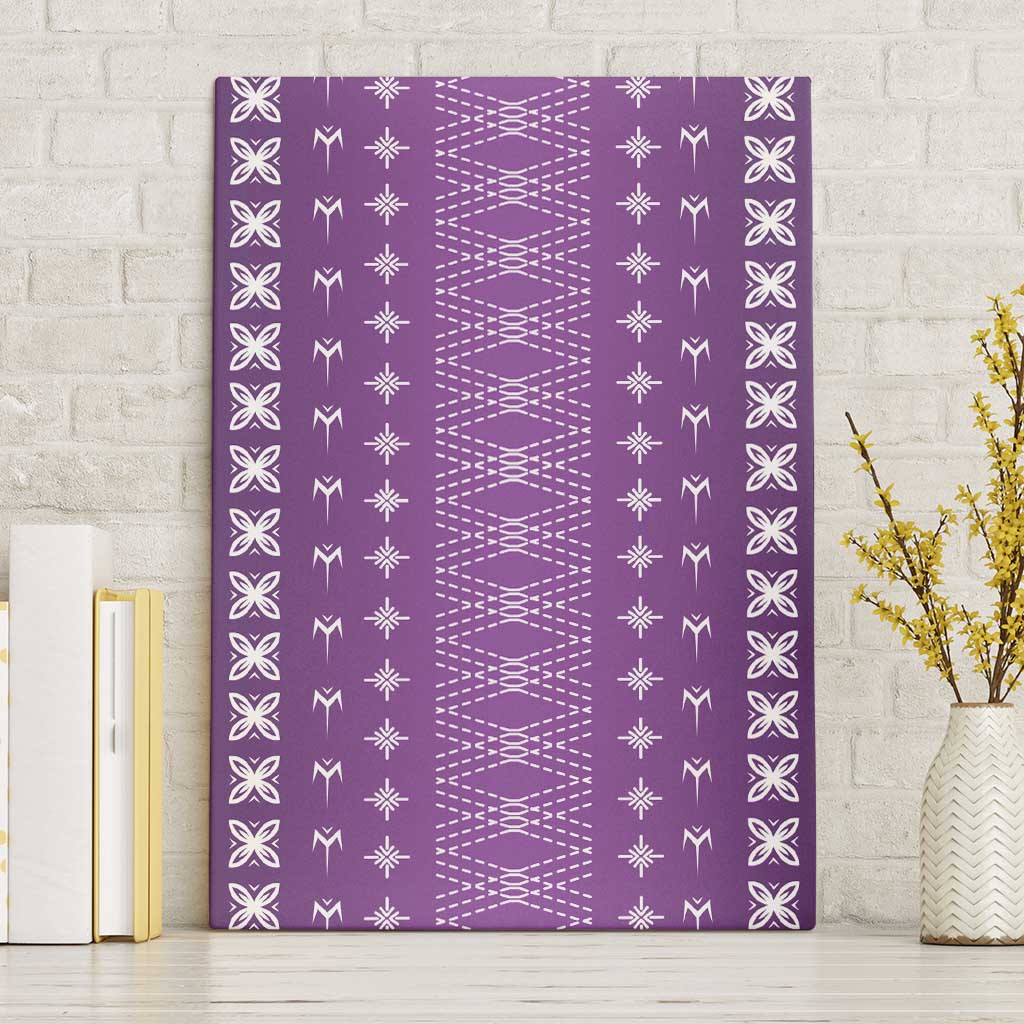 Purple Samoa Malu Tattoo Inspired Canvas Wall Art - Polynesian Pride