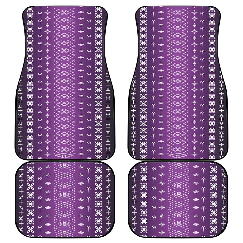 Purple Samoa Malu Tattoo Inspired Car Mats - Polynesian Pride