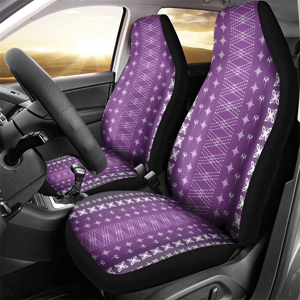 Purple Samoa Malu Tattoo Inspired Car Seat Cover LT05 - Polynesian Pride