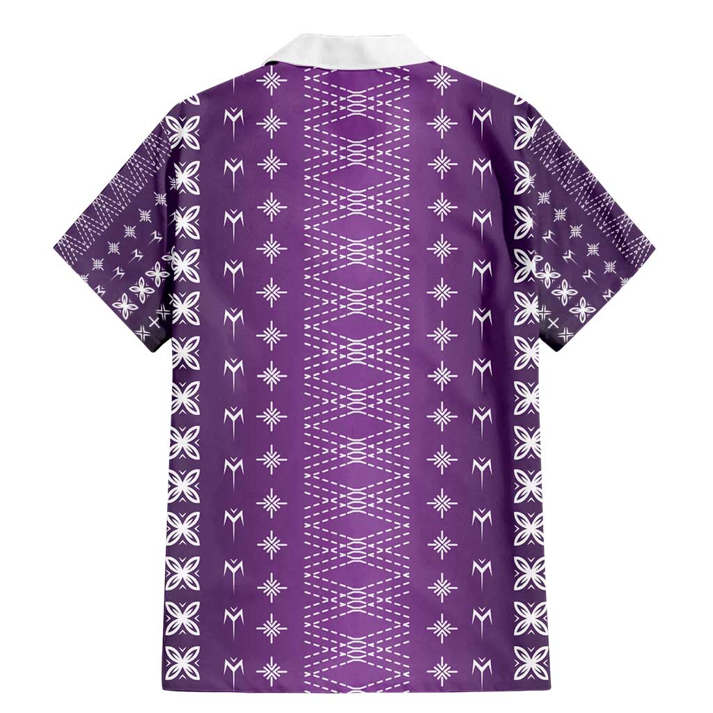 Purple Samoa Malu Tattoo Inspired Family Matching Mermaid Dress and Hawaiian Shirt - Polynesian Pride